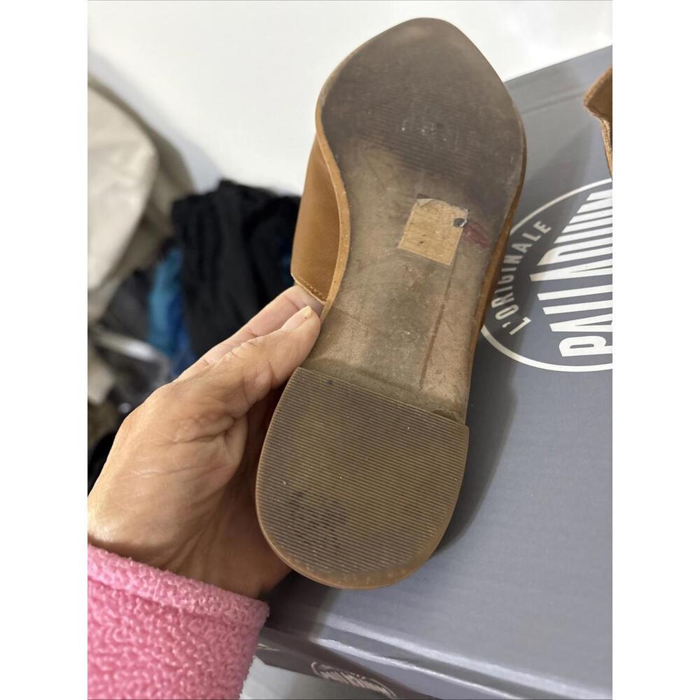 Madewell The Gemma Mule Shoes Women's Size 7.5 Brown Leather Pointed Toe Slip On - Picture 8 of 9
